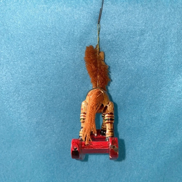 VINTAGE ROCKING HORSE Ornament crafted of wood - Picture 4 of 8